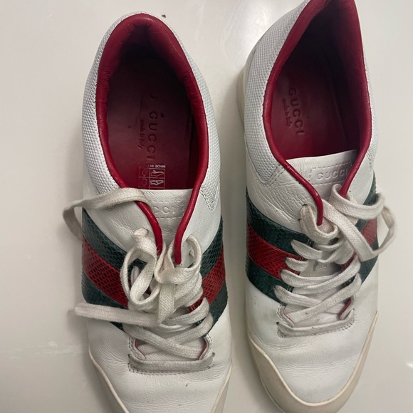 Gucci White and Red Women's Sneakers - Picture 1 of 7